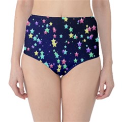 Pretty Stars Pattern High-waist Bikini Bottoms