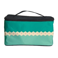 Rhombus And Retro Colors Stripes Pattern Cosmetic Storage Case by LalyLauraFLM
