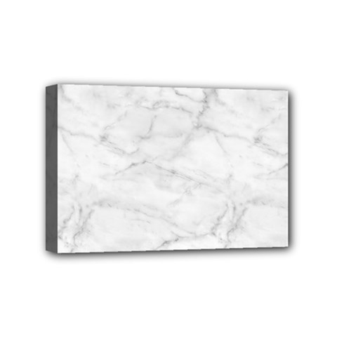 White Marble 2 Mini Canvas 6  X 4  by ArgosPhotography