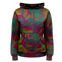 Geometric Shapes In Retro Colors Women s Pullover Hoodie by LalyLauraFLM