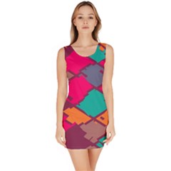 Pieces In Retro Colors Bodycon Dress by LalyLauraFLM