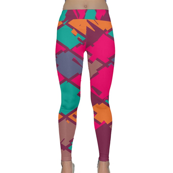 Pieces in retro colors Yoga Leggings