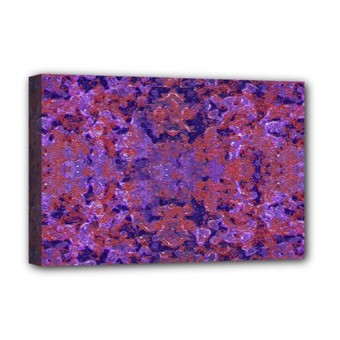 Intricate Patterned Textured  Deluxe Canvas 18  X 12   by dflcprints