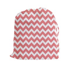 Chevron Pattern Gifts Drawstring Pouches (xxl) by GardenOfOphir