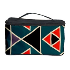 Triangles In Retro Colors Pattern Cosmetic Storage Case by LalyLauraFLM