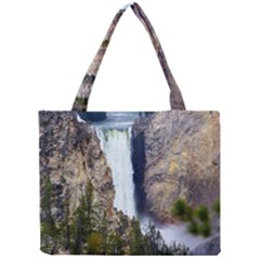 Yellowstone Waterfall Tiny Tote Bags by trendistuff