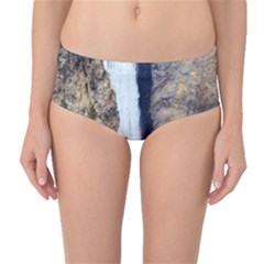 Yellowstone Waterfall Mid-waist Bikini Bottoms