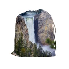 Yellowstone Waterfall Drawstring Pouches (extra Large) by trendistuff