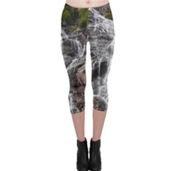 Mountain Waterfall Capri Leggings by trendistuff