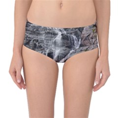 Mountain Waterfall Mid-waist Bikini Bottoms by trendistuff