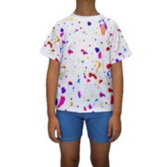 Abstract Print Kid s Short Sleeve Swimwear by dflcprintsclothing