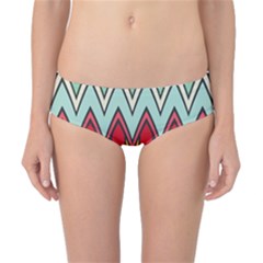 Rhombus And Chevrons Pattern Classic Bikini Bottoms by LalyLauraFLM