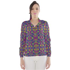 Ethnic Modern Geometric Patterned Wind Breaker (women)