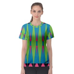 Connected rhombus Women s Sport Mesh Tee