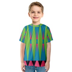 Connected rhombus Kid s Sport Mesh Tee