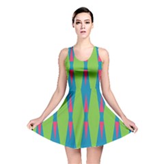 Connected rhombus Reversible Skater Dress