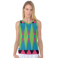 Connected rhombus Women s Basketball Tank Top