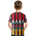 Waves and other shapes pattern Kid s Sport Mesh Tee View2