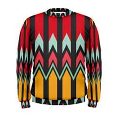 Waves And Other Shapes Pattern  Men s Sweatshirt