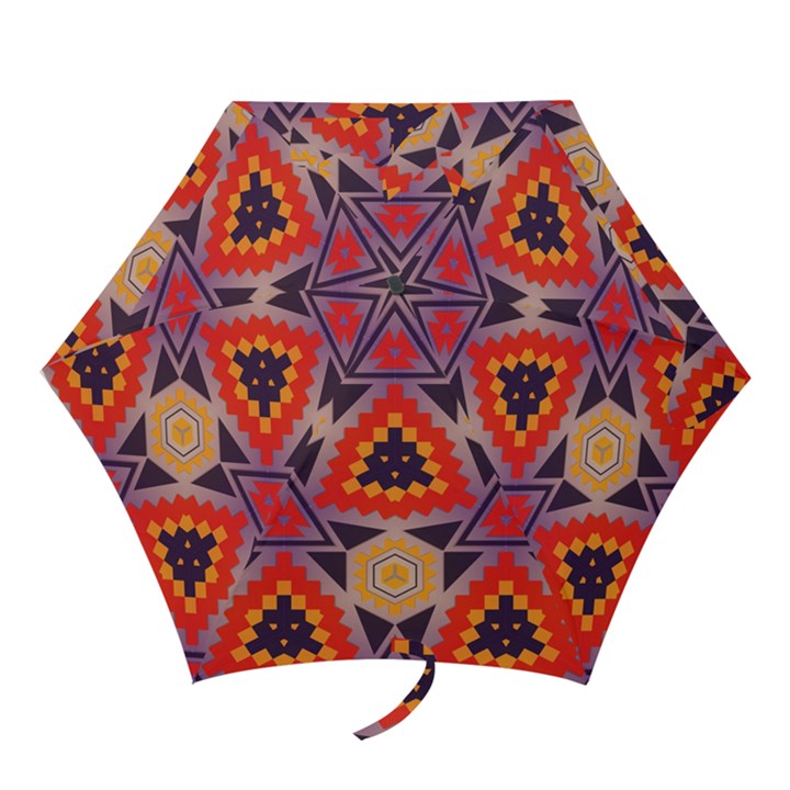 Triangles honeycombs and other shapes pattern Umbrella