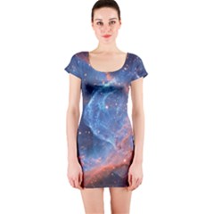 Thor s Helmet Short Sleeve Bodycon Dresses