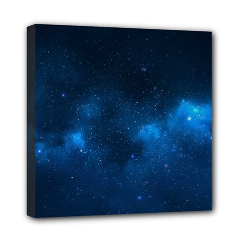 Starry Space Mini Canvas 8  X 8  by trendistuff