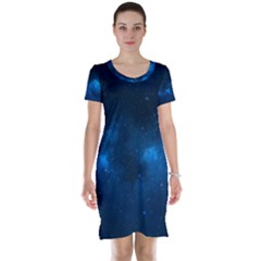 Starry Space Short Sleeve Nightdresses