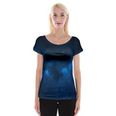 Starry Space Women s Cap Sleeve Top