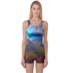 Orion Nebula One Piece Boyleg Swimsuit by trendistuff