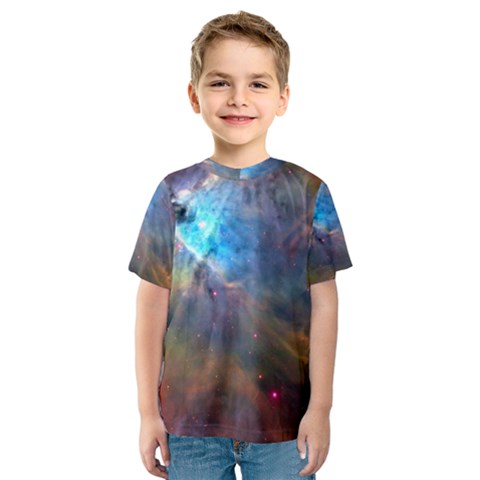 Orion Nebula Kid s Sport Mesh Tees by trendistuff
