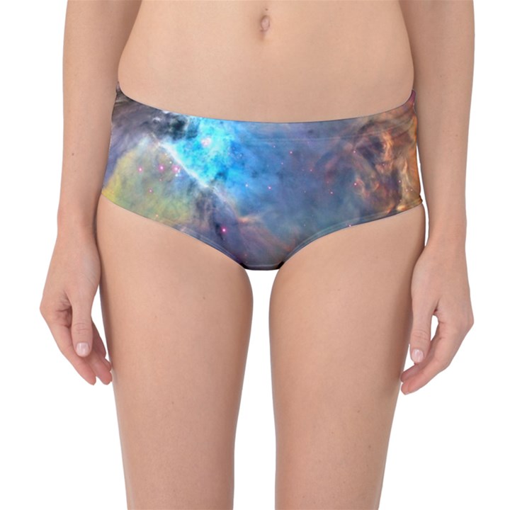 ORION NEBULA Mid-Waist Bikini Bottoms