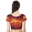 MILKY WAY CLOUDS Short Sleeve Crop Top View2