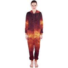 Milky Way Clouds Hooded Jumpsuit (ladies) 