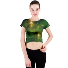 Hydrocarbons In Space Crew Neck Crop Top by trendistuff