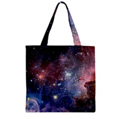 Carina Nebula Zipper Grocery Tote Bags by trendistuff