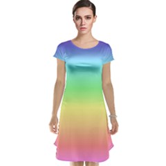 Rainbow Colors Cap Sleeve Nightdresses
