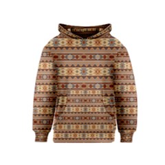 Southwest Design Tan And Rust Kid s Pullover Hoodies