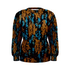 Blue Brown Texture  Women s Sweatshirt