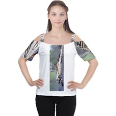 Butterfly 1 Women s Cutout Shoulder Tee