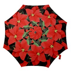 Poinsettia Hook Handle Umbrellas (medium) by trendistuff