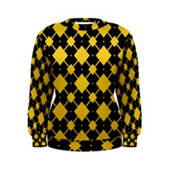 Connected Rhombus Pattern  Women s Sweatshirt