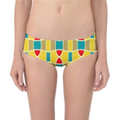 Colorful Chains Pattern Classic Bikini Bottoms