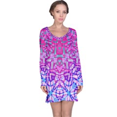 Ethnic Tribal Pattern G327 Long Sleeve Nightdresses by MedusArt