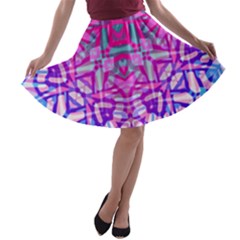Ethnic Tribal Pattern G327 A-line Skater Skirt