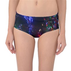 Christmas Lights 2 Mid-waist Bikini Bottoms by trendistuff