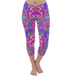 Fantasy forest of fantasy flowers Capri Winter Leggings 