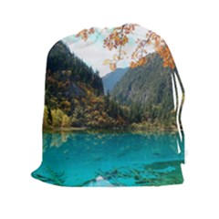 Jiuzhaigou Valley 3 Drawstring Pouches (xxl) by trendistuff