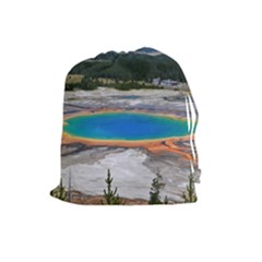 Grand Prismatic Drawstring Pouches (large)  by trendistuff