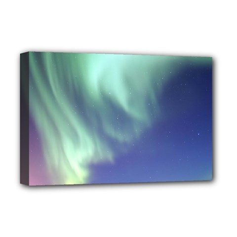 Aurora Borealis Deluxe Canvas 18  X 12   by trendistuff