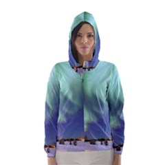 Aurora Borealis Hooded Wind Breaker (women) by trendistuff